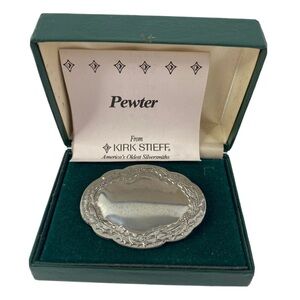 Kirk Stieff Pewter Belt Buckle